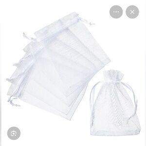 New Sheer Organza Bags in Silver 6 pack (plus 6 more)